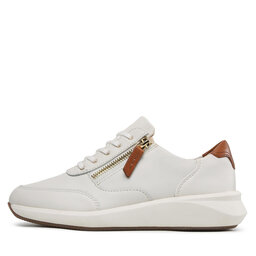 

Снікерcи Clarks Un Rio Zip 261673724 White Leather, Білий