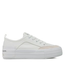 Calvin Klein Jeans Tenisky Calvin Klein Jeans Vulc Flatform Bold Irreg Lines YW0YW00903 Écru