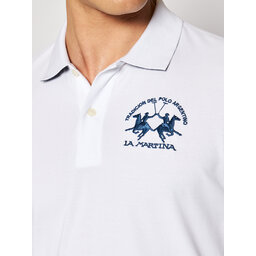 La Martina La Martina Poloshirt CCMP01 PK001 Weiß Regular Fit