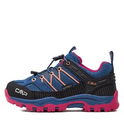 

Трекінгові черевики CMP Kids Rigel Low Trekking Wp 3Q54554 Ocean-Fuxia 18MR, Голубий