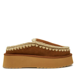 Mou Kapcie Mou Clog Eskimo Platform FW681004A Brązowy
