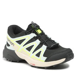 Salomon Schuhe Salomon Speedcross J 471236 09 M0 Black/Bleached Aqua/Bleached Sand