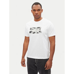 Pepe Jeans Pepe Jeans T-shirt Flag PM509720 Bianco Regular Fit