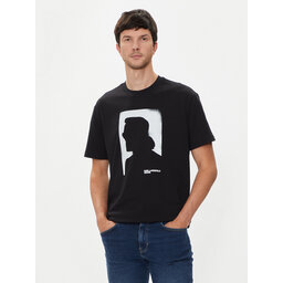 Karl Lagerfeld Jeans Karl Lagerfeld Jeans T-Shirt 245D1709 Μαύρο Regular Fit
