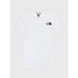 The North Face The North Face Marškinėliai Simple Dome NF0A82EA Balta Regular Fit