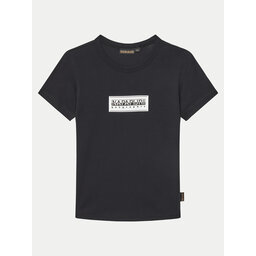 Napapijri Napapijri T-Shirt Chamois NP0A4ILE M Μαύρο Regular Fit
