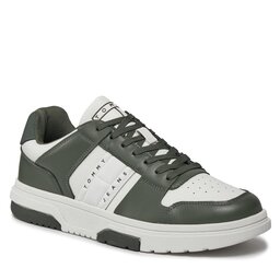 Tommy Jeans Sneakers Tommy Jeans Tjm Leather Cupsole 2.0 EM0EM01283 Pewter Green/ Ecru 0K4
