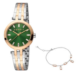 Esprit Zegarek Esprit ES1L342M0115 Silver/Rose Gold