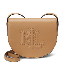 LAUREN RALPH LAUREN Torebka LAUREN RALPH LAUREN Witley Leather Medium Embossed Logo Crossbody Bag 431950130008 Brązowy