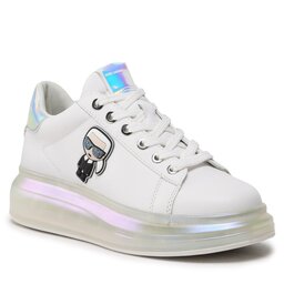 KARL LAGERFELD Laisvalaikio batai KARL LAGERFELD KL62631I White Lthr w/Iridescent