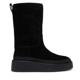 Calvin Klein Schneeschuhe Calvin Klein Flatform Mid Boot Suede Wl HW0HW03181 Schwarz