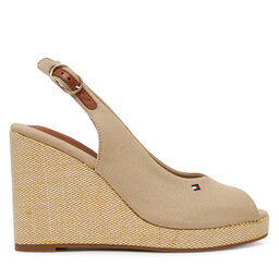 Tommy Hilfiger Alpargatas Tommy Hilfiger Flag High Wedge Espad Slingback FW0FW08597 Beis