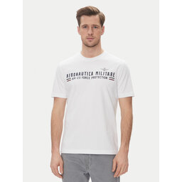 Aeronautica Militare Aeronautica Militare Marškinėliai 251TS1942J538 Balta Regular Fit