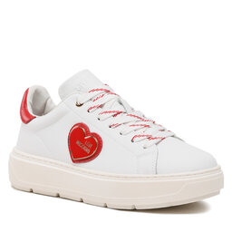 LOVE MOSCHINO Сникърси LOVE MOSCHINO JA15384G1GIA110B Bianco/Ross