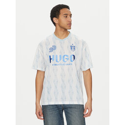HUGO HUGO Marškinėliai Notbal 50536080 Balta Oversize