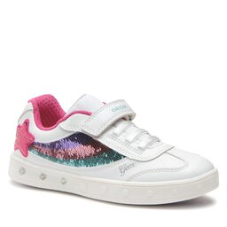 Geox Sneakers Geox J Skylin Girl J358WB0BCATC0653 D White/Multicolor