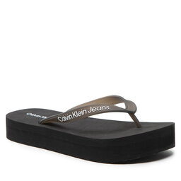 Calvin Klein Jeans Japanke Calvin Klein Jeans Beach Sandal Flatform YW0YW00716 Black BDS