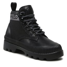 KARL LAGERFELD Trappers KARL LAGERFELD KL42533 Black Lthr & Textile