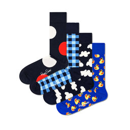 Happy Socks 4er-Set hohe Herrensocken Happy Socks XBLU09-6300 Bunt