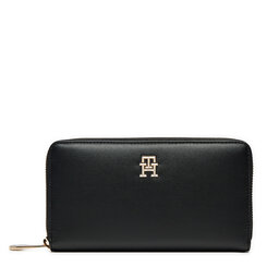 Tommy Hilfiger Portafoglio grande da donna Tommy Hilfiger AW0AW16581 Nero
