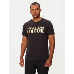 Versace Jeans Couture Versace Jeans Couture Camiseta 77GAHT05 Negro Regular Fit