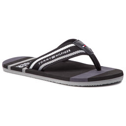 Tommy Hilfiger Infradito Tommy Hilfiger Striped Beach Sandal FM0FM02085 Black 990