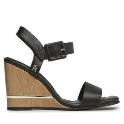 

Босоніжки Tommy Hilfiger Hardware Wedge Sandal FW0FW07074 Black BDS, Чорний
