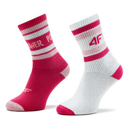4F 2 pares de calcetines altos para niño 4F 4FJSS23USOCF100 90S
