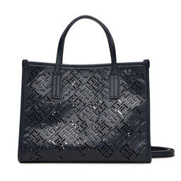 Tommy Hilfiger Handtasche Tommy Hilfiger Th City Mini AW0AW17500 Dunkelblau
