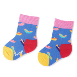 

Високі дитячі шкарпетки Happy Socks KHOT01-6000 Голубий