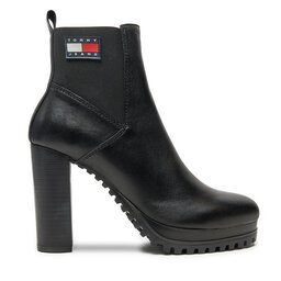 Tommy Jeans Botki Tommy Jeans Tjw New Ess High Heel Boot EN0EN02439 Czarny