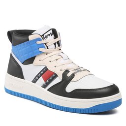 Tommy Jeans Αθλητικά Tommy Jeans Mid Cut Tommy Jeans Basket EM0EM01075 Black BDS