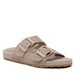 Manebi Чехли Manebi Suede Traveler Nordic Sandals W 1.9 RT Vintage Taupe