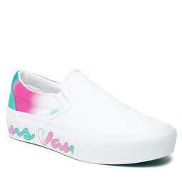 Vans Πάνινα παπούτσια Vans Classic Slip-On VN0A5KXBB0X1 (Sprong Fade) White/True