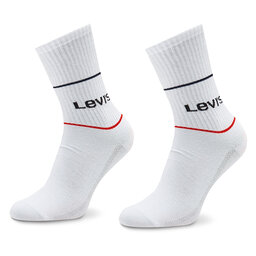 Levi's® 2er-Set hohe Unisex-Socken Levi's® 701210567 Weiß