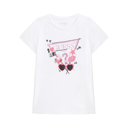 Guess Guess Marškinėliai J5YI00 K6YW4 Balta Regular Fit