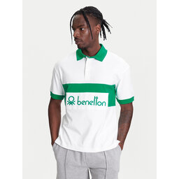United Colors Of Benetton United Colors Of Benetton Поло 3MCYU301U Білий Regular Fit