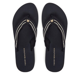 Tommy Hilfiger Žabky Tommy Hilfiger TH Webbing Beach Sandal FW0FW08739 Tmavomodrá