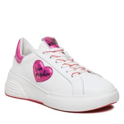 LOVE MOSCHINO Sneakersy LOVE MOSCHINO JA15125G1HIA510B Bian/Fuxia