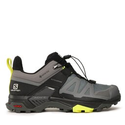 

Трекінгові черевики Salomon X Ultra 4 Gtx GORE-TEX L41622900 Quiet Shade/Black/Evening Primose, Сірий