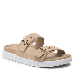 Calvin Klein Nazouváky Calvin Klein Ergonomic Slide W/ Mtl Loop-Su HW0HW01156 Moccasin PDU