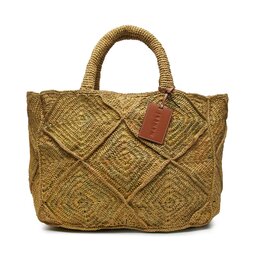 Manebi Τσάντα Manebi Sunset Bag Large V 5.4 AC Kaki Crochet