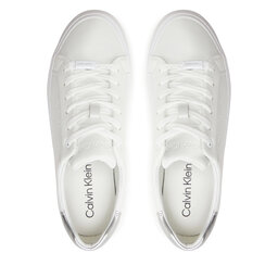 

Снікерcи Calvin Klein Vulcanized Lace Up Lth HW0HW02134 White/Silver 02R, Білий