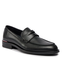 Tommy Hilfiger Halbschuhe Tommy Hilfiger Core Rwb Hilfiger Lth Loafer FM0FM05035 Black BDS