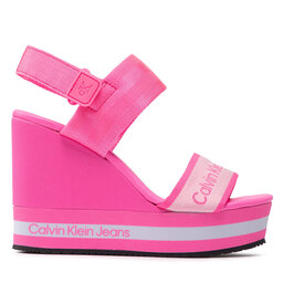 

Босоніжки Calvin Klein Jeans Wedge Sandal YW0YW00669 TAF, Рожевий
