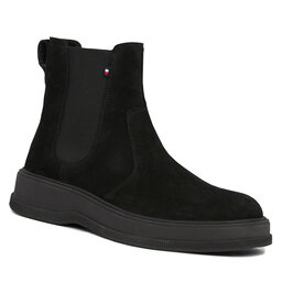 Tommy Hilfiger Boots Tommy Hilfiger Th Everyday Core Suede Chelsea FM0FM04659 Black BDS