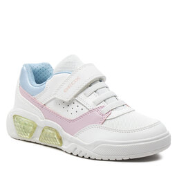 Geox Sneakers Geox J Illuminus Girl J45HPA 0BUAS C0406 D White/Pink