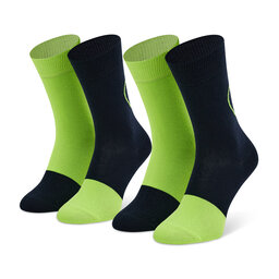 Happy Socks Unisex ilgų kojinių komplektas (2 poros) Happy Socks XBES02-6500 Žalia