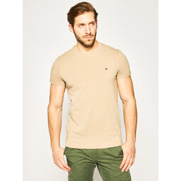 Tommy Hilfiger Tommy Hilfiger T-Shirt Strech MW0MW10800 Braun Slim Fit