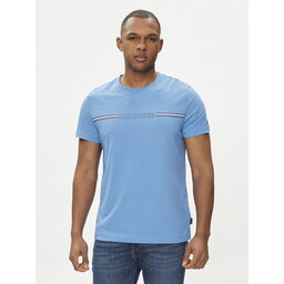 Tommy Hilfiger Tommy Hilfiger T-Shirt Stripe Chest MW0MW34428 Μπλε Regular Fit